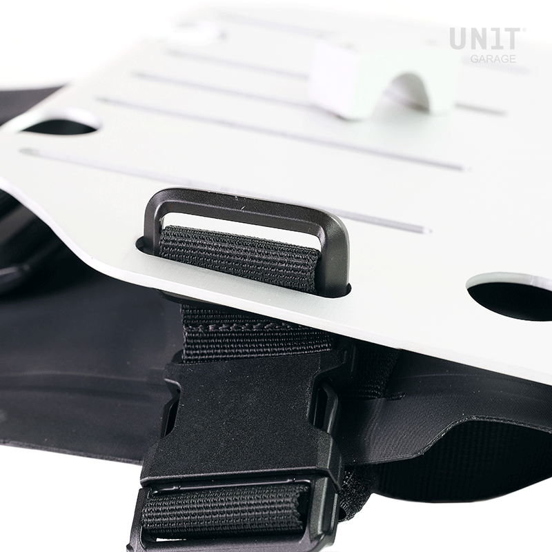 Aluminium-Taschenhalter mit verstellbarer Hypalon-Front und Schnellkupplung