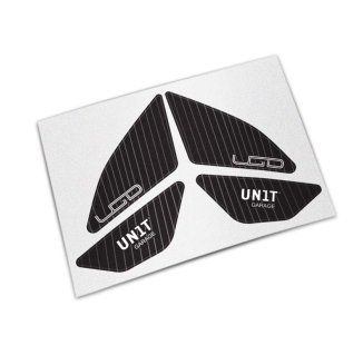 Schwarze Schutzaufkleber für die originale BMW R12 G/S Seitenverkleidung