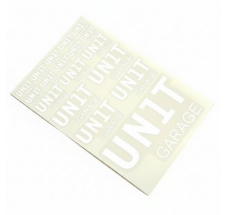 Aufkleber Unit Garage Weiß