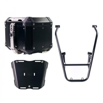 Atlas Aluminium Topcase 36L + Gepäckträger mit Beifahrergriffen Royal Enfield Himalayan 450 (ab 2024)
