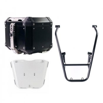 Atlas Aluminium Topcase 36L + Gepäckträger mit Beifahrergriffen Royal Enfield Himalayan 450 (ab 2024)
