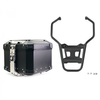 Atlas 44L Aluminium-Topcase für BMW-System + Gepäckträger R1200GS LC & ADV - R1250GS & ADV