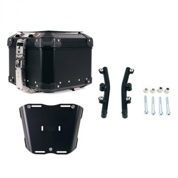 Atlas 44L Universal-Aluminium-Topcase + Husqvarna Norden 901 Platte für Atlas Topcase mit Halterung