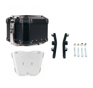 Atlas 44L Universal-Aluminium-Topcase + Husqvarna Norden 901 Platte für Atlas Topcase mit Halterung