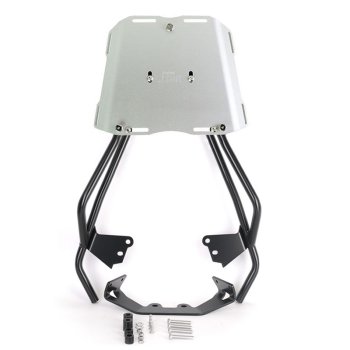 Atlas 44L Universal-Aluminium-Topcase + BMW F450GS Gepäckträger mit Soziusgriffen
