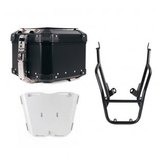 Atlas 44L Universal-Aluminium-Topcase + Gepäckträger mit Soziusgriffen BMW F900GS