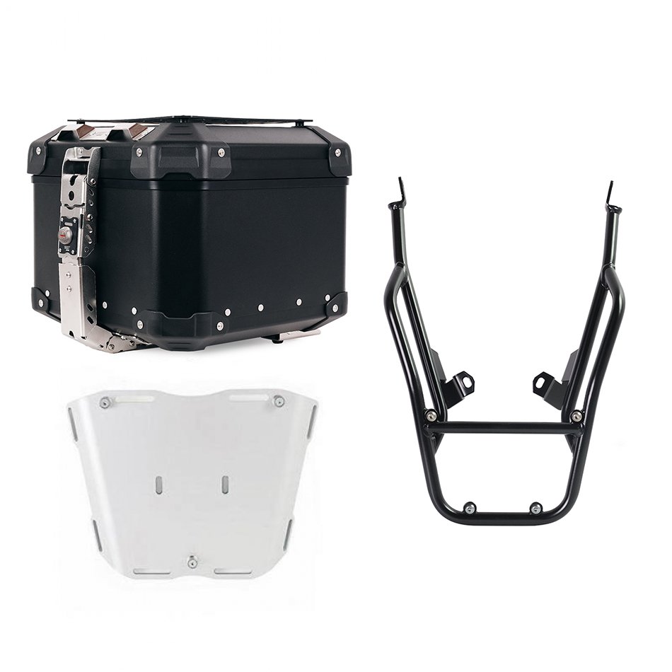 Atlas 44L Universal-Aluminium-Topcase + Gepäckträger mit Soziusgriffen BMW F900GS