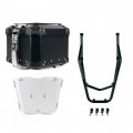 Atlas 44L Universal-Aluminium-Topcase + Gepäckträger hinten mit Beifahrergriffen Ducati Desert X Black