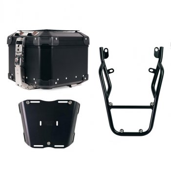 Atlas 44L Universal-Aluminium-Topcase + Gepäckträger hinten mit Soziusgriffen Ducati Scrambler (ab 2023)