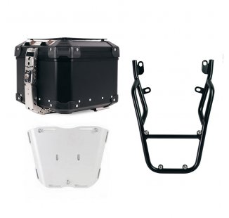 Atlas 44L Universal-Aluminium-Topcase + Gepäckträger hinten mit Soziusgriffen Ducati Scrambler (ab 2023)