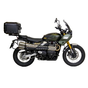 Atlas 44L Universal-Aluminium-Topcase + Heckgepäckträger mit Beifahrergriffen Triumph Street Scrambler 900 (ab 2026)