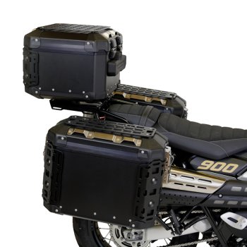 Atlas 44L Universal-Aluminium-Topcase + Heckgepäckträger mit Beifahrergriffen Triumph Street Scrambler 900 (ab 2026)