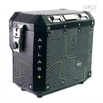 Atlas 34L Aluminiumtasche auf der Schalldämpferseite
