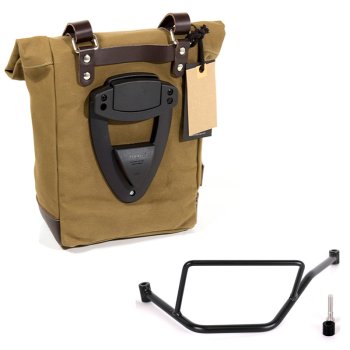 Leinentasche 10L-14L + BMW F450GS Rahmen links