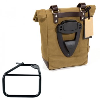 Seitentasche Canvas 10L-14L + BMW R12 NineT rechter Rahmen