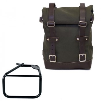 Seitentasche Canvas 10L-14L + BMW R12 NineT rechter Rahmen