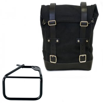 Seitentasche Canvas 10L-14L + BMW R12 NineT rechter Rahmen