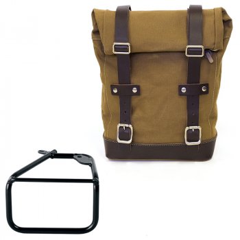 Seitentasche Canvas 10L-14L + BMW R12 NineT rechter Rahmen