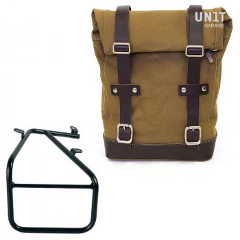 Leinentasche 10L-14L + Rechter Satteltaschenrahmen für Sportail R18 Kit