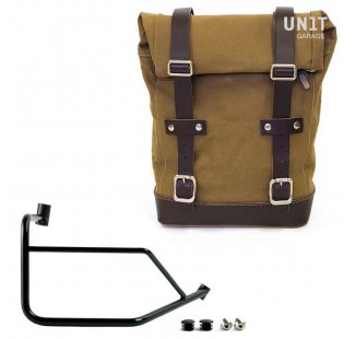 Seitenkoffer Canvas 10L-14L + Ducati DesertX rechter Hilfsrahmen