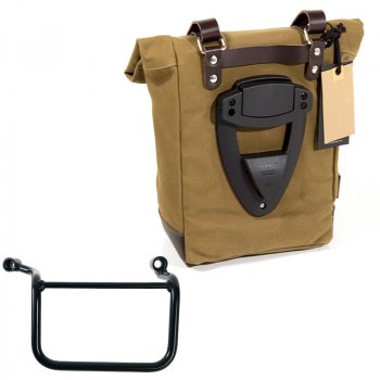 Seitentasche Canvas 10L-14L + Royal Enfield Guerrilla 450 rechter Rahmen