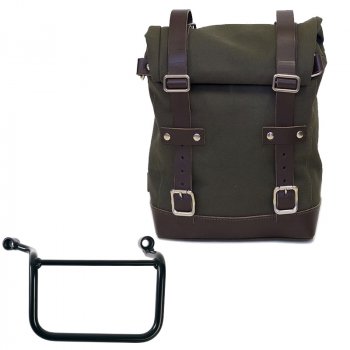 Seitentasche Canvas 10L-14L + Royal Enfield Guerrilla 450 rechter Rahmen
