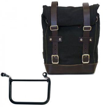 Seitentasche Canvas 10L-14L + Royal Enfield Guerrilla 450 rechter Rahmen