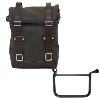 Seitentasche Canvas 10L-14L + Royal Enfield Guerrilla 450 Linker Rahmen