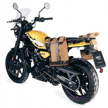 Seitentasche Canvas 10L-14L + Royal Enfield Guerrilla 450 Linker Rahmen