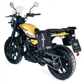 Seitentasche Canvas 10L-14L + Royal Enfield Guerrilla 450 Linker Rahmen