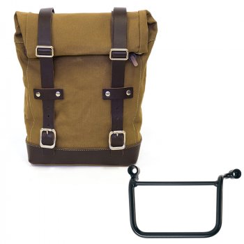 Seitentasche Canvas 10L-14L + Royal Enfield Guerrilla 450 Linker Rahmen