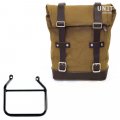Canvas-Seitentasche 10L-14L + Triumph Speed 400 DX Rahmen (Nur kompatibel mit unserem niedrigen Abgascode: 4206Low)