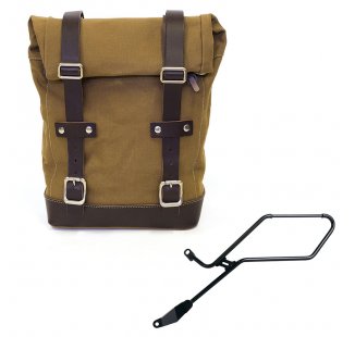 Leinentasche 10L-14L + Triumph Bonneville Bobber Linker Rahmen