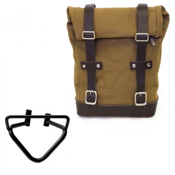 Seitenkoffer Canvas + rechter Hilfsrahmen husqvarna 200 (2020 bis jetzt)