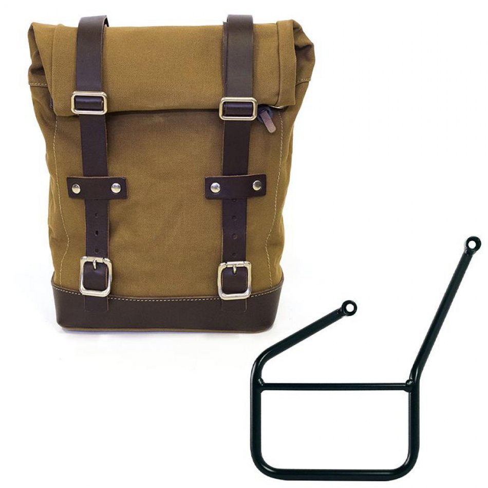 Seitentasche Canvas + linker KTM-Hilfsrahmen