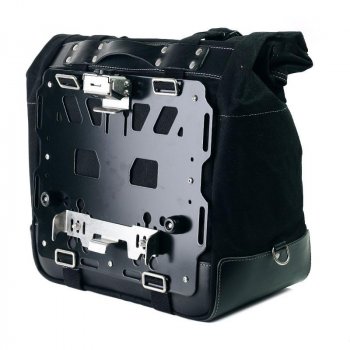 Kultige Seitentasche in Canvas 40L - 50L + Aluminiumplatte