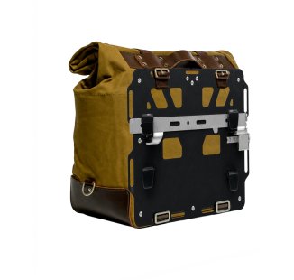 Cult Canvas Seitentasche 40L - 50L + Rechte Aluminiumplatte BMW R1300GS ADV