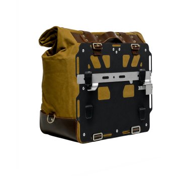 Cult Canvas Seitentasche 40L - 50L + Rechte Aluminiumplatte BMW R1300GS ADV