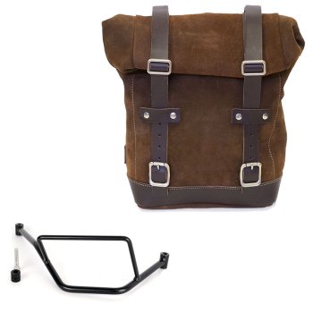 Ledertasche Crust 10L-14L + BMW F450GS Rahmen rechts
