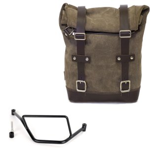 Ledertasche Crust 10L-14L + BMW F450GS Rahmen rechts