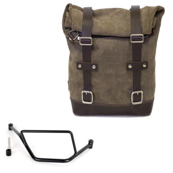 Ledertasche Crust 10L-14L + BMW F450GS Rahmen rechts