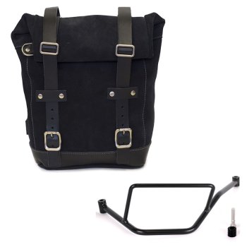 Ledertasche Crust 10L-14L + BMW F450GS Rahmen links