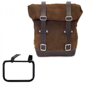 Ledertasche Crust 10L-14L + BMW R12 G/S Rahmen rechts