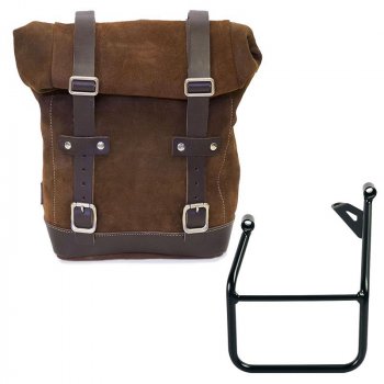 Ledertasche Crust 10L-14L + BMW R1300GS Rahmen links