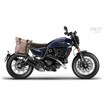 Ledertasche Crust 10L-14L + Rechts Ducati Scrambler-Rahmen (ab 2023)