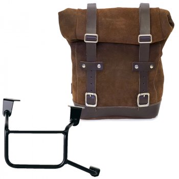 Ledertasche Crust 10L-14L + Honda CRF1100L Africa Twin & Adventure Sports (ab 2024) Rahmen Rechts