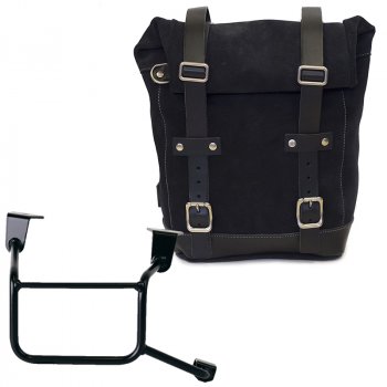 Ledertasche Crust 10L-14L + Honda CRF1100L Africa Twin & Adventure Sports (ab 2024) Rahmen Rechts