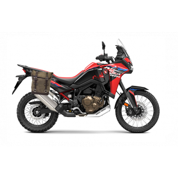 Ledertasche Crust 10L-14L + Honda CRF1100L Africa Twin & Adventure Sports (ab 2024) Rahmen Rechts
