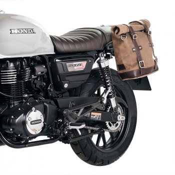 Ledertasche Crust 10L-14L + Honda GB350S Rahmen Links