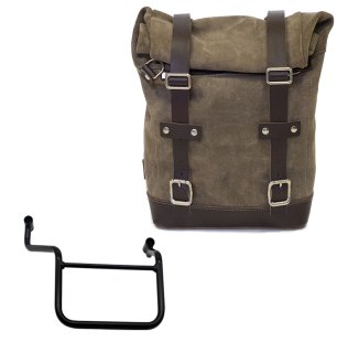 Ledertasche Crust 10L-14L + Honda Transalp 750 (ab 2023) Rechter Rahmen